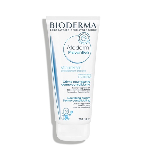 [BDRP23.CNP200] BIODERMA Atoderm Preventive - Crème nourrissante anti-sécheresse pour peaux sensibles potentiellement atopique - 200ml