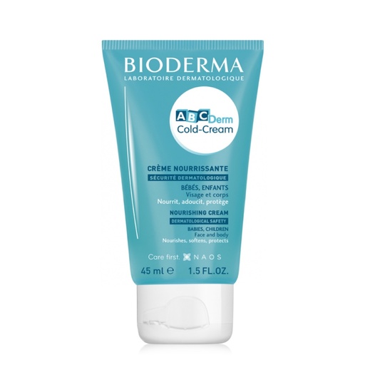 BIODERMA ABCDerm Cold Cream  - Crème nourrissante visage et corps pour bébés et enfants