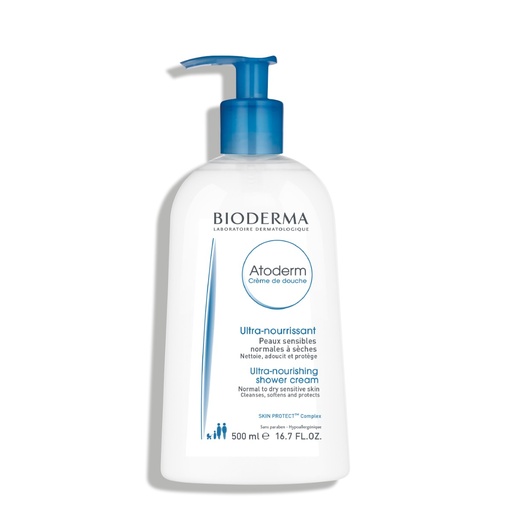BIODERMA Atoderm  - Crème de douche ultra-nourrissante pour peaux sensibles normales à sèches