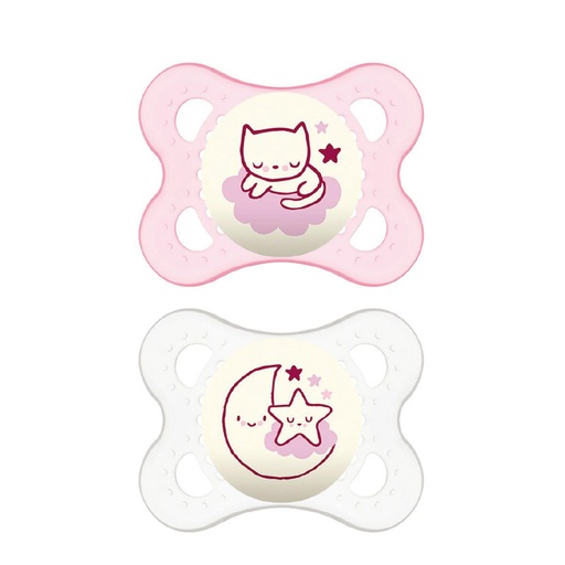 [MAMY03.LUN] MAM Original Night - Lot de 2 sucettes 0 à 6 mois