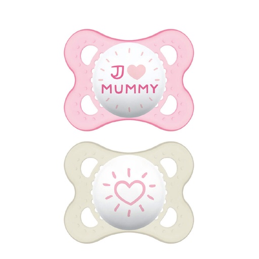 [MAMY03.LAS] MAM Love & Affection - Lot de 2 sucettes 0 à 6 mois