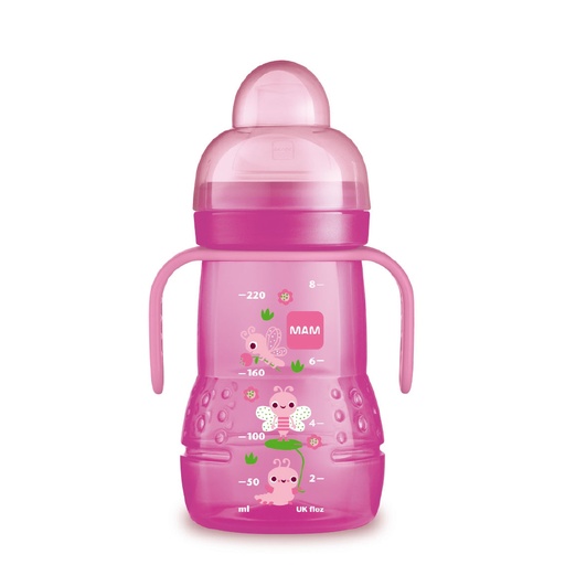 [MAMY02.BTT220] MAM Trainer+ - Biberon avec tétine ou tasse avec bec extra-souple 4 mois et plus 220ml