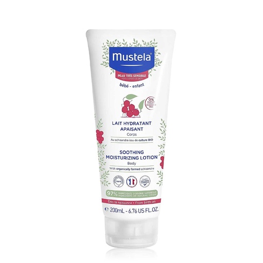 [MUSY16.LCP200] MUSTELA Lait Hydratant Apaisant  - Lait corps pour peaux très sensibles du bébé et de l'enfant - 200ml