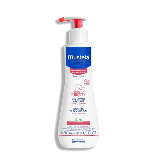 [MUSY16.GPS300] MUSTELA Gel Lavant Apaisant - Gel lavant pour peaux très sensibles du bébé et de l'enfant - 300ml