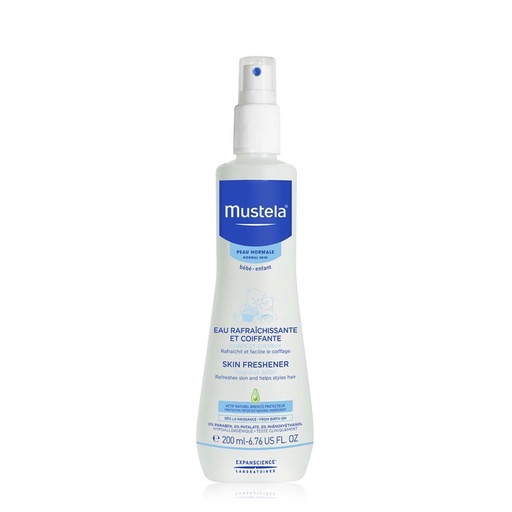 [MUSY06.APC200] MUSTELA Eau Raffaîchissante Coiffante  - Adaptée pour le corps et les cheveux de bébé - 200ml