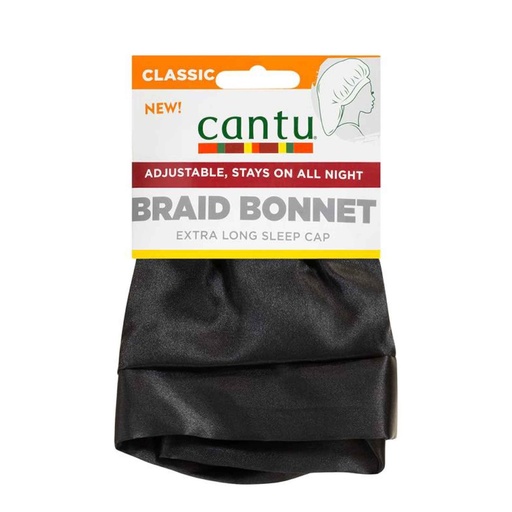 [CANS08.BEC] CANTU Braid Bonnet Extra-Long - Bonnet de nuit capillaire extra-long anti-casse anti-frisottis