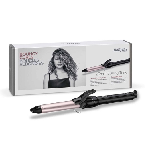 [BABY36.FBR025] BABYLISS Curling Tong - Fer à boucler 25mm pour des boucles rebondies