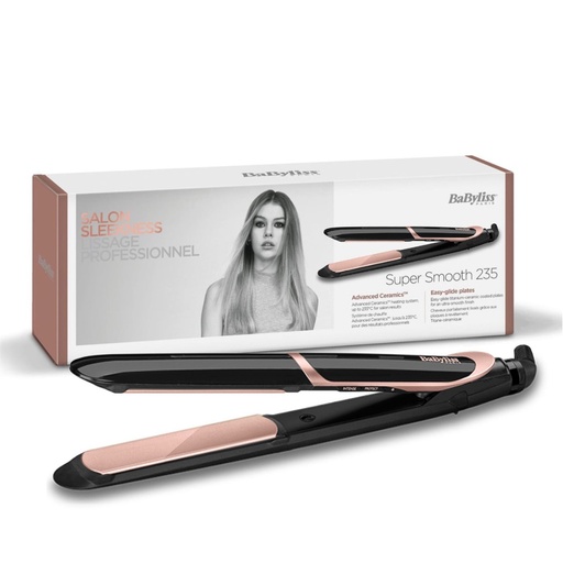 BABYLISS Super Smooth - Lisseur C-Ionic jusqu'à 235°C