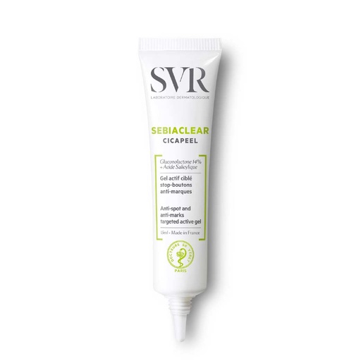 [SVRT09.GBI015] SVR Sebiaclear Cicapeel - Gel actif ciblé stop boutons 24h anti-marques pour peaux à imperfections - 15ml
