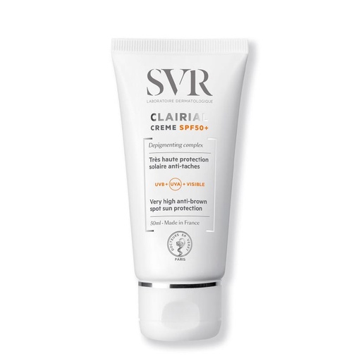 [SVRT03.CSP050] SVR Clairial Crème SPF50+ - Crème solaire très haute protection SPF50+ anti-taches pour tous types de peaux - 50ml