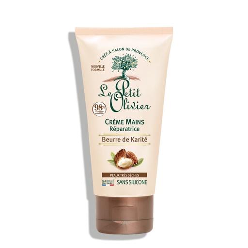 [LPOY56.CPS075] LE PETIT OLIVIER Beurre de Karité - Crème mains réparatrice pour peaux très sèches - 75ml