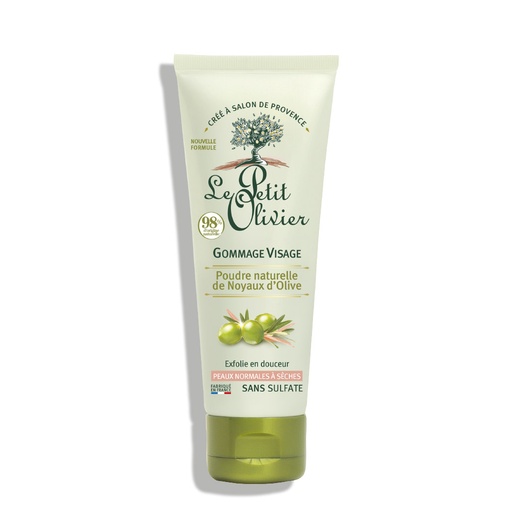 [LPOY55.GNS075] LE PETIT OLIVIER Huile d'Olive - Gommage visage pour peaux normales à sèches - 75ml