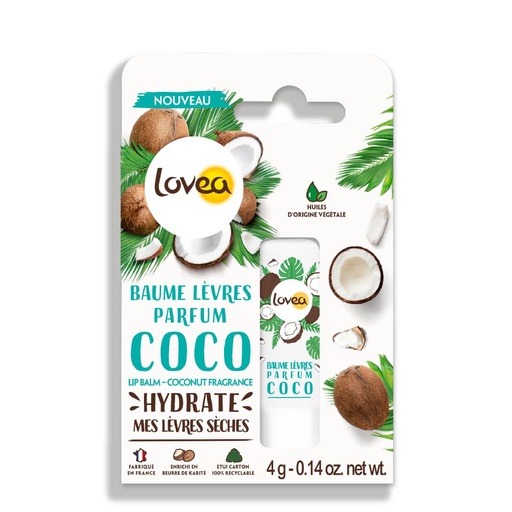 [LOVY76.BPC004] LOVEA Monoï  - Baume à lèvres pour lèvres sèches - 4g