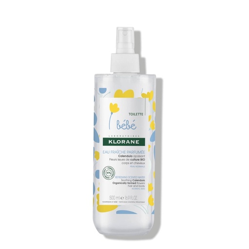 [KLBR34.CCB500] KLORANE BEBE Eau Fraîche Parfumée - Idéale pour le corps et les cheveux de bébé - 500ml