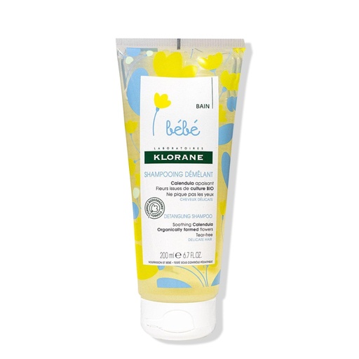 [KLBR29.ICB200] KLORANE BEBE Shampooing Doux Démêlant  - Idéal pour les cheveux délicats de bébé - 200ml