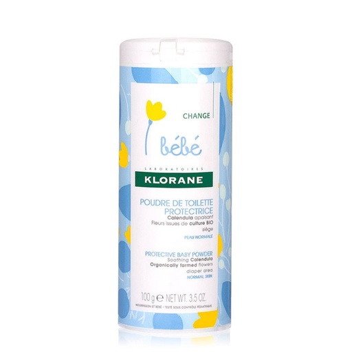 [KLBR28.PPC100] KLORANE BEBE Poudre de Toilette - Poudre protectrice pour le change - 100g