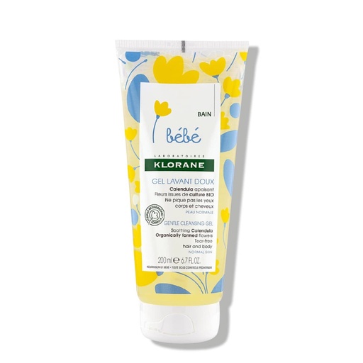 KLORANE BEBE Gel Lavant Doux - Idéal pour le corps et les cheveux de bébé
