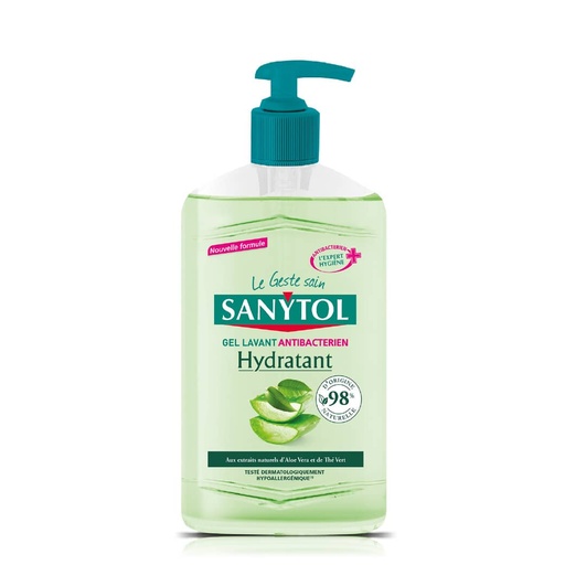 [SANS90.SLH250] SANYTOL Gel Lavant Désinfectant   - Savon liquide hydratant - 250 ml