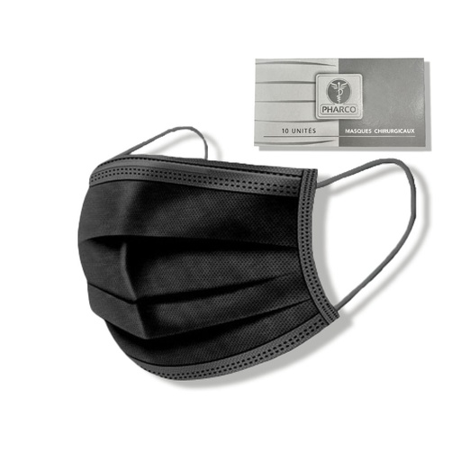 PHARCO Masques Chirurgicaux - Haute protection, respiration confortable - 10 unités