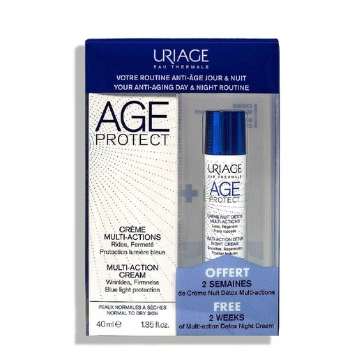 [URG14A.CRM040B] URIAGE Age Protect - Crème multi-actions 40ml + Crème nuit détox 10ml offerte