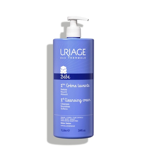 [URG15A.CCH01L] URIAGE 1ère Crème Lavante - Pour le visage, le corps et le cuir chevelu de bébé - 1000ml