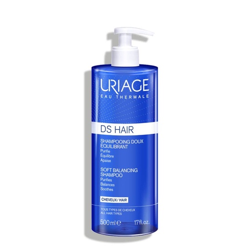 [URG09A.SHE500] URIAGE D.S. Hair - Shampooing doux équilibrant pour tous types de cheveux - 500 ml