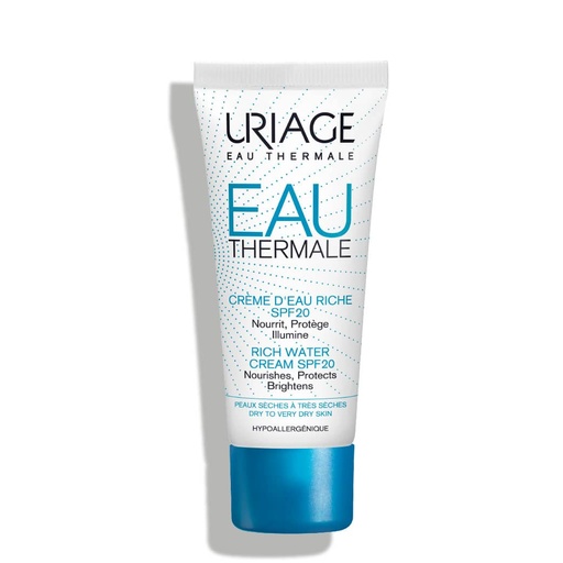 [URG08A.CRP040] URIAGE Eau Thermale - Crème d'eau riche nourrissante protectrice SPF20 pour peaux sèches à très sèches - 40ml