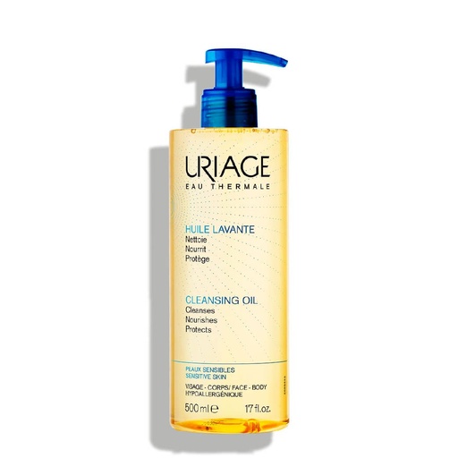 [URG05A.NEV0500] URIAGE Huile Lavante - Nettoyant nourrissant protecteur pour peaux sensibles du visage et du corps - 500ml