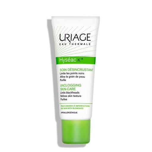 [URG07A.SOD040] URIAGE Hyseac K18 - Soin désincrustant matifiant anti-pores obstrués pour peaux grasses - 40ml