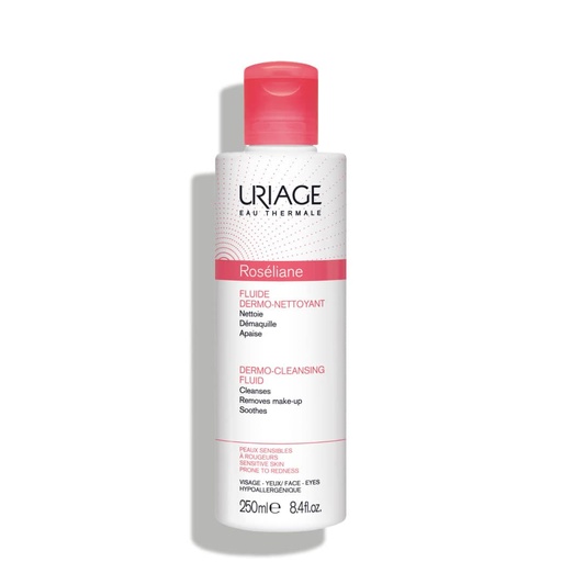 [URG03A.FLD250] URIAGE Roséliane - Fluide dermo-nettoyant anti-rougeurs pour peaux sensibles - 250ml