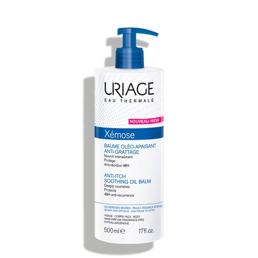 [URG01A.BME500] URIAGE Xémose - Baume oléo-apaisant anti-grattage anti-sécheresses sévères du visage et du corps - 500ml