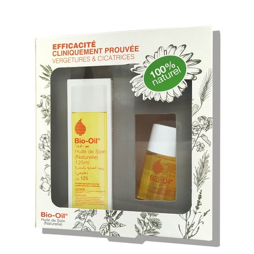 [BOLV36.HSN125A] BIO OIL Huile de Soin Naturelle - Anti-vergetures anti-cicatrices format 125ml +  60ml offerte