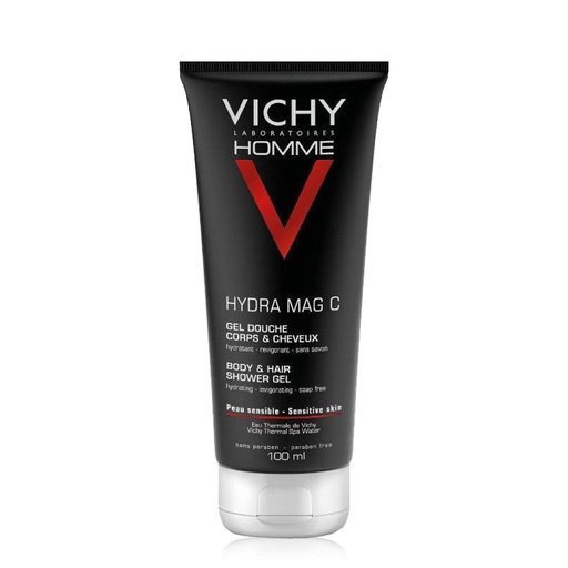 [VCH45C.GEL100] VICHY HOMME Hydra Mag C - Gel douche corps et cheveux hydratant pour peaux sensibles - 100ml