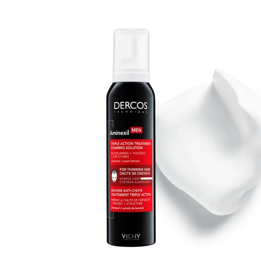 [DERT80.TRH150] DERCOS Aminexil Men - Mousse anti-chute traitement triple action pour homme - 150ml