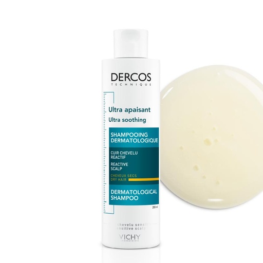[DERT82.SHS200] DERCOS Ultra-Apaisant - Shampooing dermatologique pour cuir chevelu réactif et cheveux secs - 200ml