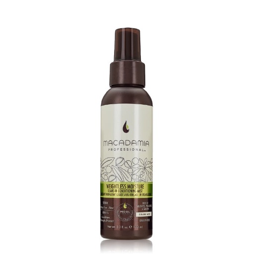 [MAC002.DML100] MACADAMIA Weightless Moisture Leave-in Conditioning Mist - Démêlant hydratant léger en brumisateur pour cheveux fins - 100ml