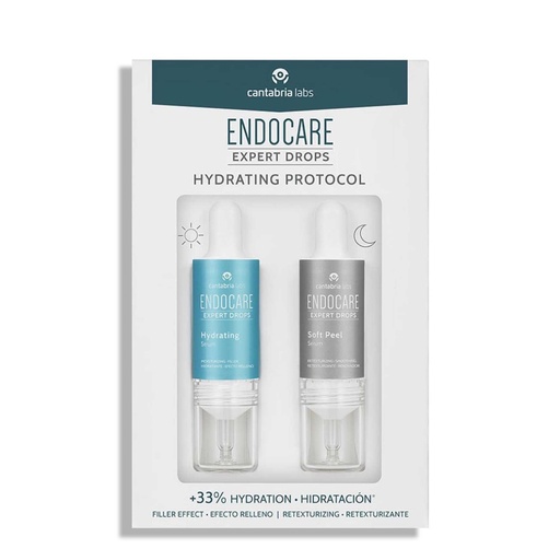 [CTLV02.HDR010] CANTABRIA LABS Endocare Expert Drops Protocole Hydratant - Sérum hydratant 10ml + sérum anti-rides 10ml + Ecran ultra gel SPF50+ 50ml offerte