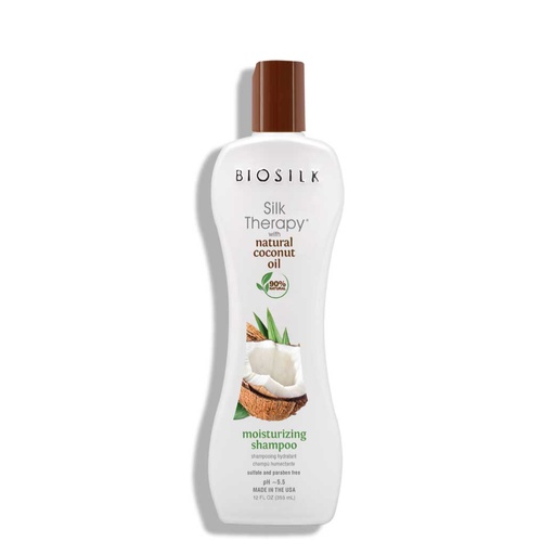 [BSKN95.SHP355] BIOSILK Silk Therapy & Coconut Oil - Shampooing hydratant pour tous types de cheveux - 355ml