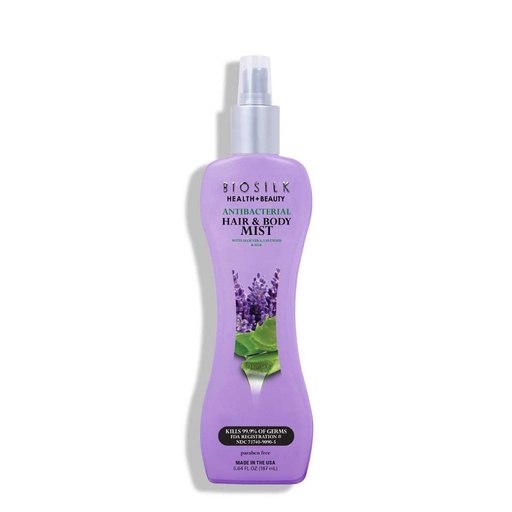 [BSKN96.ANB167] BIOSILK Health + Beauty - Brume antibactérienne pour cheveux et corps - 167ml