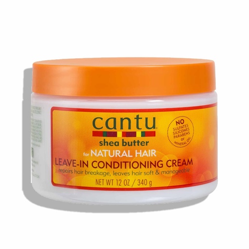 [CANS81.ASR340] CANTU Shea Butter For Natural Hair - Après-shampooing réparateur sans rinçage, pour cheveux secs et cassants - 340g