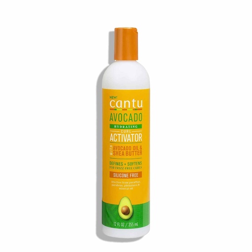 [CANS80.CAB355] CANTU Avocado - Crème hydratante, activatrice de boucles, pour cheveux crépus, frisés ou bouclés - 355ml