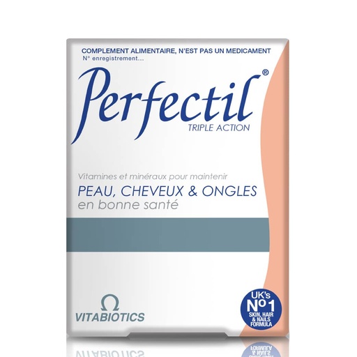 [VIT84A.PRF030] VITABIOTICS Perfectil Triple Action - Vitamines pour peau, cheveux et ongles - 30 Comprimés