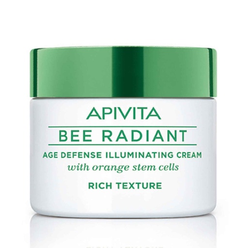 [APT007.CRR050] APIVITA Bee Radiant - Crème riche anti-âge et anti-fatigue, pour peaux sèches - 50ml