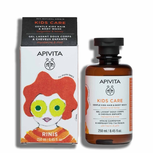 [APT004.GEL250] APIVITA Kids Care - Gel lavant doux corps et cheveux, pour enfants - 250ml
