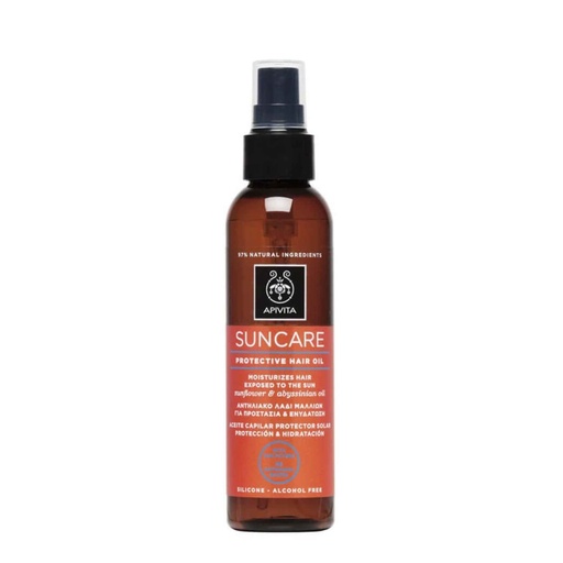[APT009.HLC150] APIVITA Suncare - Huile capillaire hydratante protectrice - 150ml
