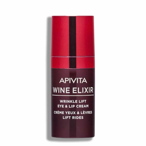 [APT008.CRL015] APIVITA Wine Elixir - Crème anti-âge pour yeux et lèvres - 15ml