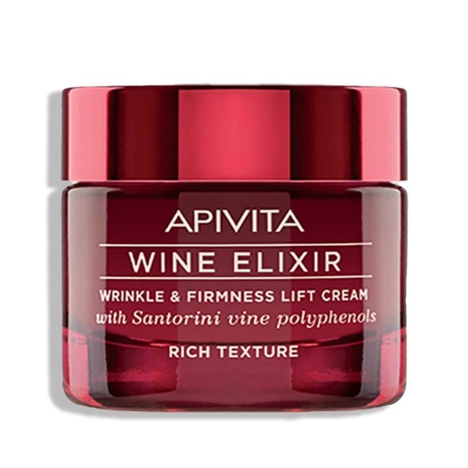 [APT008.CRR050] APIVITA Wine Elixir - Crème lift rides & fermeté, texture riche pour peaux sèches - 50ml