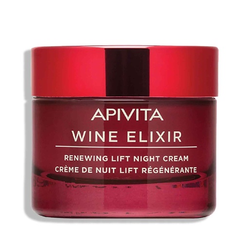 [APT008.CRN050] APIVITA Wine Elixir - Crème de nuit lift régénérante pour toutes peaux - 50ml