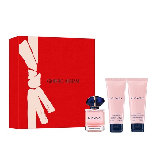 [GIAN17.EDP090A] GIORGIO ARMANI My Way - Coffret eau de parfum pour femme 90ml + Gel douche 75ml + Lait parfumé 75ml offerts