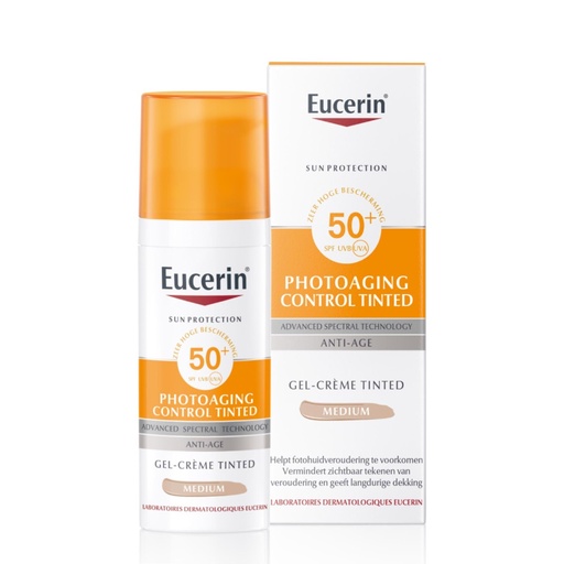 [EUCR62.SUN050] EUCERIN Sun Protection Photoaging Control - Fluide solaire teinté SPF50+ anti-âge pour toutes peaux - 50ml